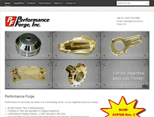 Tablet Screenshot of performance-forge.com